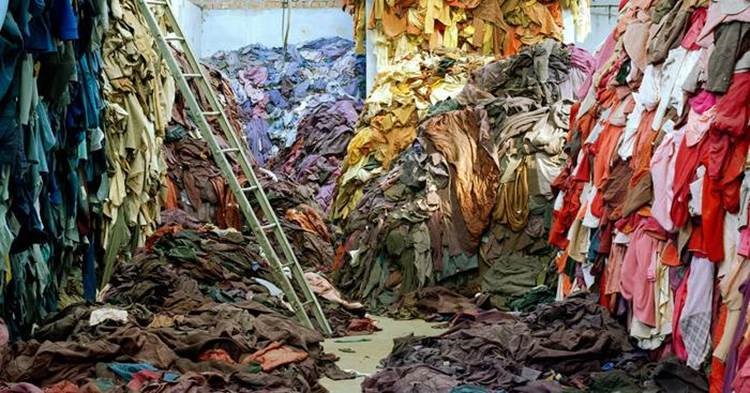 colourful piles of clothing