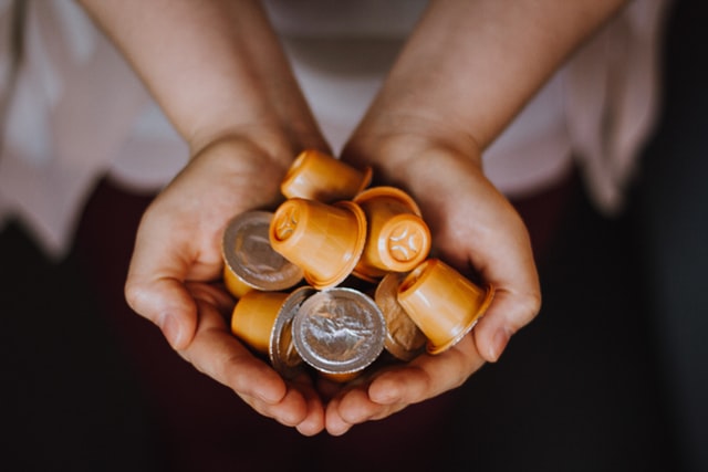 Coffee machine capsules or pods