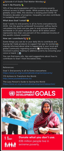First post in the GAP group series that explored the UN’s SDGs