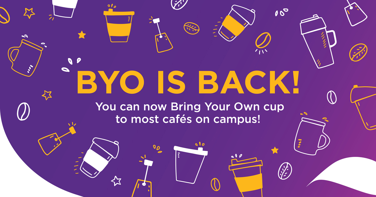 BYO coffee cup Sustainability University of Queensland