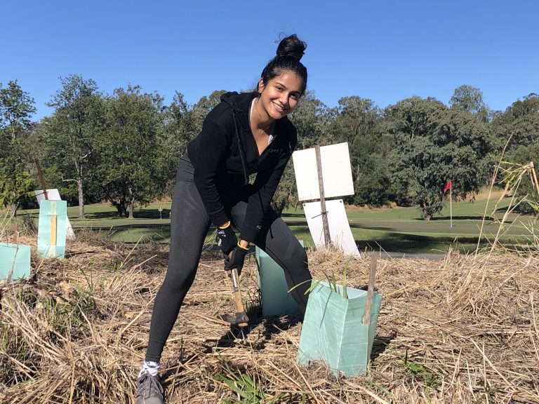 Image of GAP council member planting trees