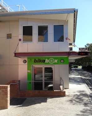 Bike box entrance