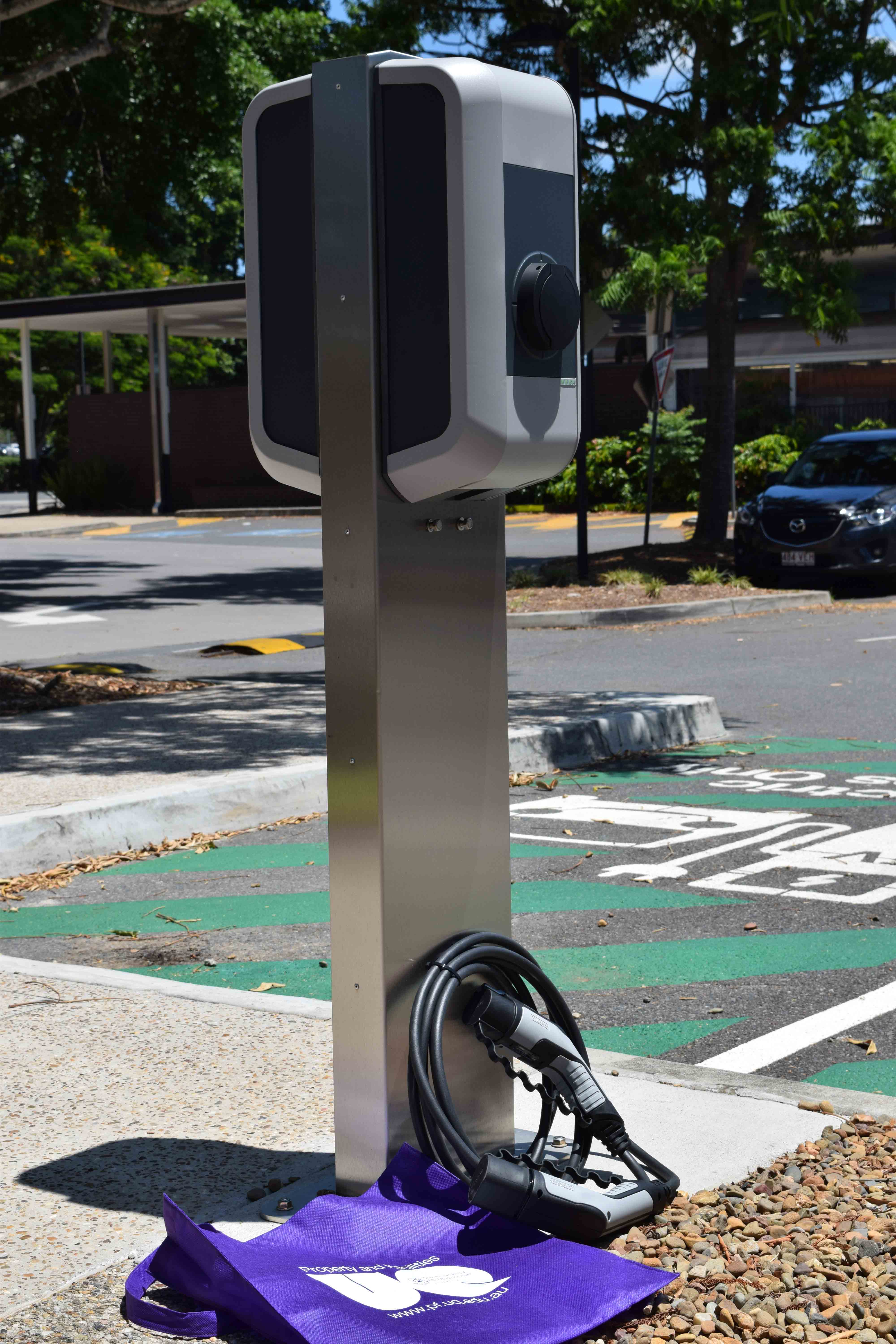 electric vehicle charger connection point