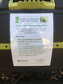 Composting collection skip signage
