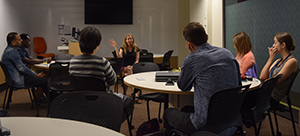 Associate Professor Kristen Lyons with Green Office reps