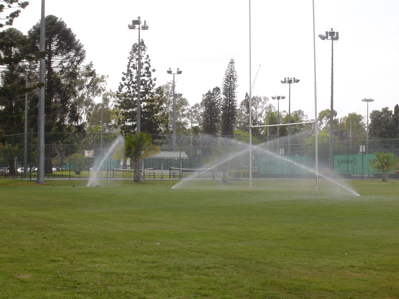 Irrigation at the UQ Oval