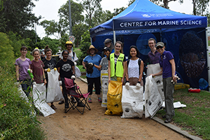 Clean up Australia Day marquee with participants