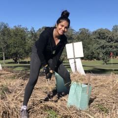Image of GAP council member planting trees