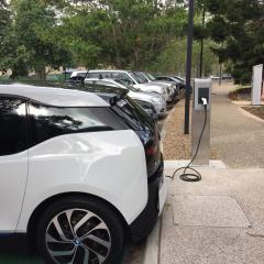 Electric vehicle charger in Sports Precinct