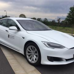 UQ's Tesla electric vehicle