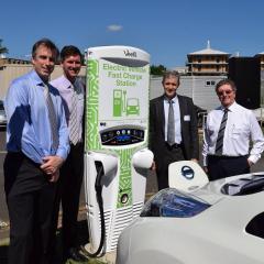 EV fast-charging station