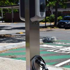 electric vehicle charger connection point