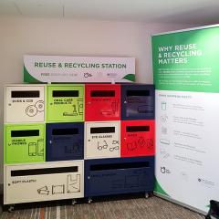 Image of the Reuse & Recycling Station