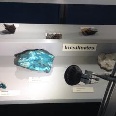 LED spotlight on geological specimen